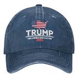 Boné De Beisebol Unissex Ajustável Com Estampa Trump 2024