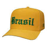 Boné Do Brasil Bordado Premium Seleção Brasileira Patriota