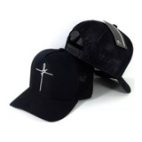 Boné Fé Aba Curva Unissex Trucker Snapback Você Escolhe Cor