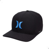 Boné Hurley Icon Aba Curva H20-dri Preto Surf Skate Snapback