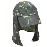 Boné Joga C/ Protetor De Nuca Destacável Verde Camuflado
