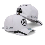 Boné Mercedes Benz Original Amg Petronas Aba Curva Branco