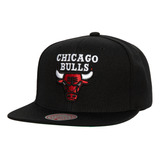 Boné Mitchell & Ness Nba Snapback Chicago Bulls Preto