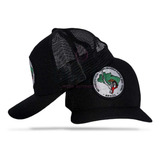 Boné Mst Bordado Preto