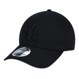 Boné New Era 3930 New York Yankees Aba Curva Preto