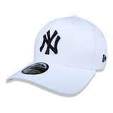 Boné New Era 39thirty Aba Curva Mlb New York Yankees Branco