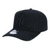 Boné New Era 940 Destroyed - Rasgado - Preto/preto
