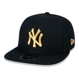 Bone New Era Aba Reta 950 New York Yankees Preto Mbperbon025