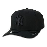 Boné New Era Curva Ny Yankees Stretch Forma Grande All Black