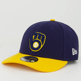 Boné New Era Mlb Milwaukee Brewers 940 Marinho E Amarelo