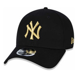Boné New York Yankees 3930 Gold On Black Mlb - New Era