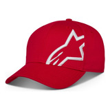 Boné Regulagem Alpinestars Corp Snap 2 Vermelho Branco