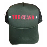 Boné The Clash Combat Rock Verde Militar Pronta Entrega