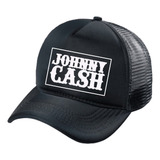Boné Trucker Johnny Cash Country Pronta