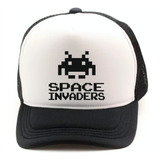 Boné Trucker Space Invaders, Atari, Retro, Gamer