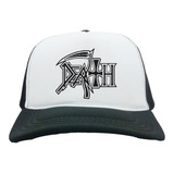Boné Trucker Tela Americano Death Oldschool
