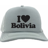 Boné Trucker Tela Americano I Love Bolivia Oldschool Vintage