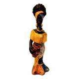 Boneca Africana Veste Faixa Colorida -
