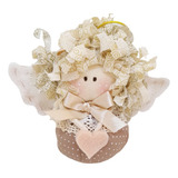 Boneca Anjinho De Pano Coração Artesanal Md01