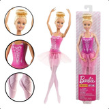 Boneca Bailarina Barbie Rosa Gjl59 -