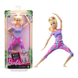 Boneca Barbie Articulada Made To Move Feita Para Mexer Loira