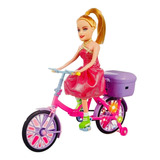 Boneca Barbie Bicicleta Articulada Musica Anda