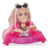 Boneca Barbie Busto Head Extra Fala
