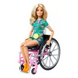 Boneca Barbie Cadeira De Rodas Loira