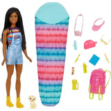 Boneca Barbie Camping Brooklyn Hdf74 Mattel