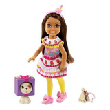 Boneca Barbie Club Chelsea Morena Fantasia