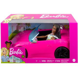 Boneca Barbie Com Carro Conversível Pink