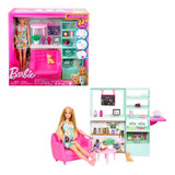 Boneca Barbie Conjunto Loja De Chá Cuidados Pessoais Hkt94