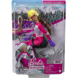 Boneca Barbie Esquiadora Com Acessórios Pronta