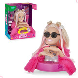 Boneca Barbie Extra Busto Moda Maquiar Fala 12 Frases Pupee