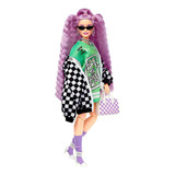 Boneca Barbie Extra Jaqueta Xadrez Mattel Hhn10