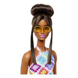Boneca Barbie Fashionistas #210 Com Cabelo Castanho Em Um Laço, L