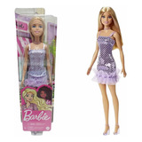Boneca Barbie Glitter Loira Fashion Articulada