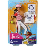 Boneca Barbie Olimpíadas - Softbol -