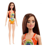 Boneca Barbie Oriental Morena Praia Basica