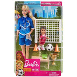 Boneca Barbie Playset Tecnica De Futebol