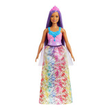 Boneca Barbie Princesas Cabelo Roxo -