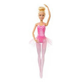 Boneca Barbie Profissões Bailarina Articulada Rosa