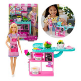 Boneca Barbie Profissões Loja De Flores