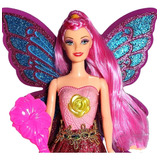 Boneca Bateria Fada Candy Fairy Tipo Barbie Com Luzes Música