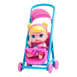 Boneca Bebê Baby Collection Passeio Carrinho