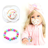 Boneca Bebê Reborn Barata Super Promoção Princesa Unicórnio