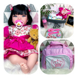Boneca Bebê Reborn Real 18 Itens Bolsa Maternidade Promoção!