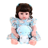 Boneca Bebe Sweetie Reborn(r)elefantinha Silicone Doll- 48cm