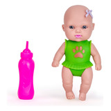 Boneca Bebezinha Com Mamadeira Brinquedo De