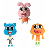 Boneca Boneco O Incrível Mundo De Gumball - Kit Com 3 Peças